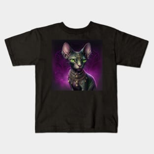 Purple Rush Sphynx Kids T-Shirt